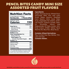 ILIKE Pencil Bites mini rope candies shown in a display for events.