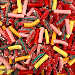 ILIKE Pencil Bites rainbow colors in a bag, perfect for party sharing.
