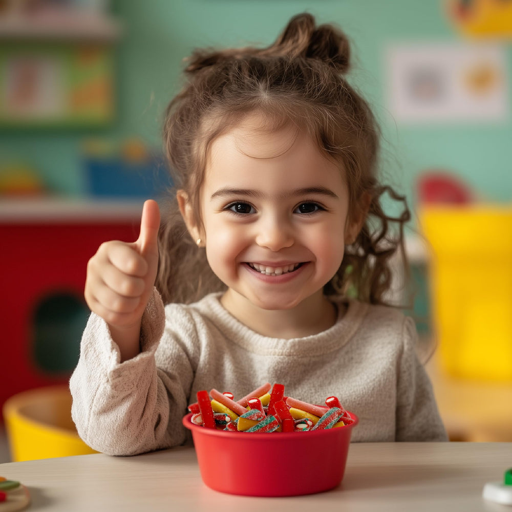 ILIKE Pencil Bites unwrapped snack ready for quick scoop and snack.
