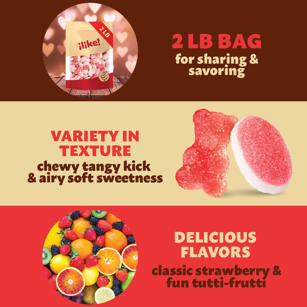 ILIKE Pink Candy Mix ideal for baby showers and gender reveals as festive party favors.