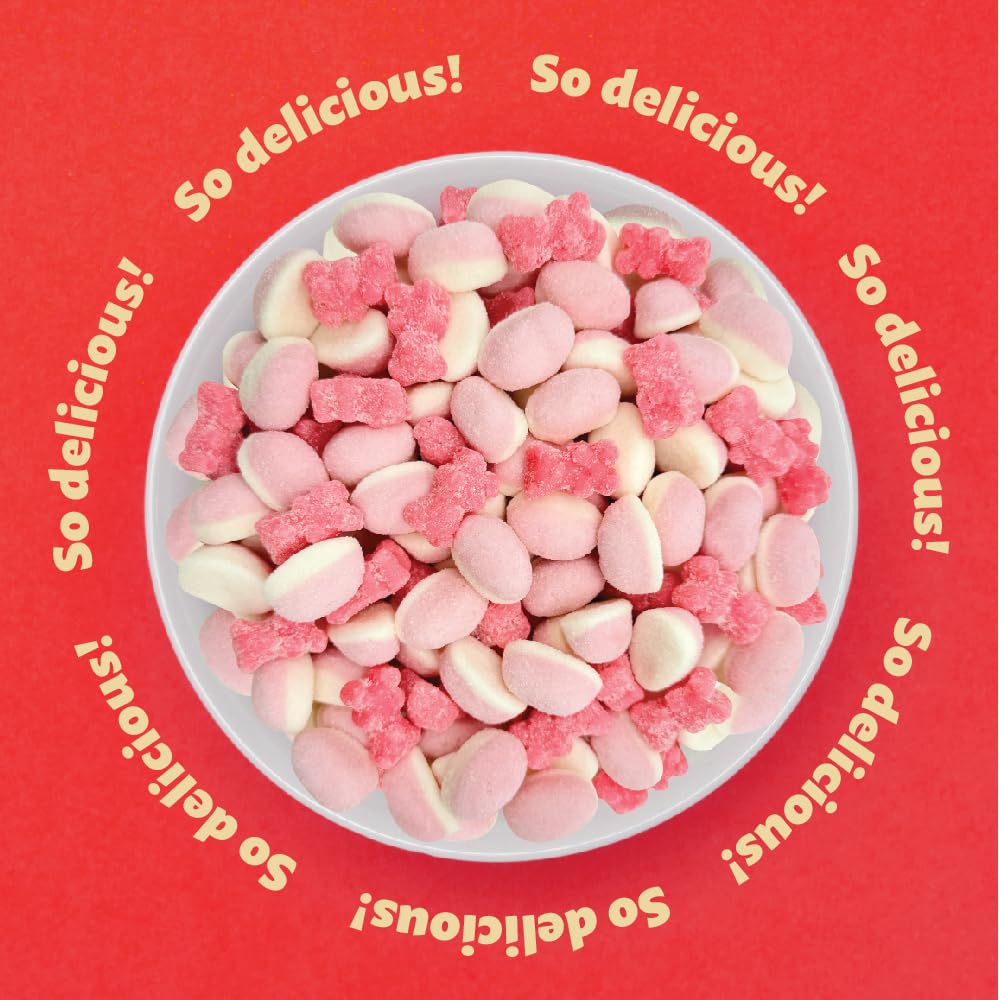 ILIKE Pink Candy Mix adds pink color and playful taste to gender reveal candy spreads.