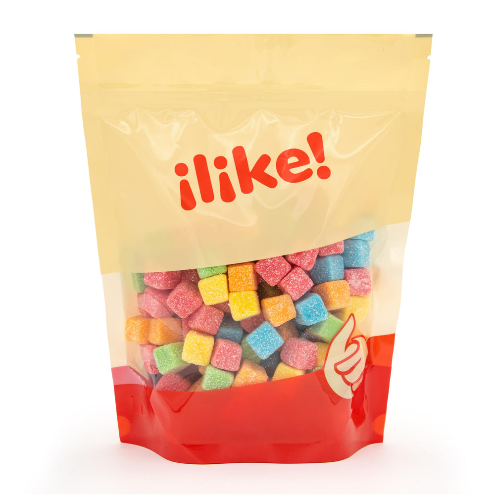 ILike Neon Jellies display for Easter candy buffets and seasonal treats.