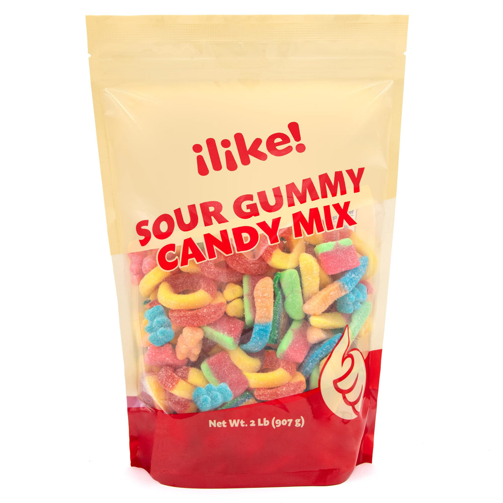 ILike! Bear-shaped gummies offering chewy sour-sweet moments.