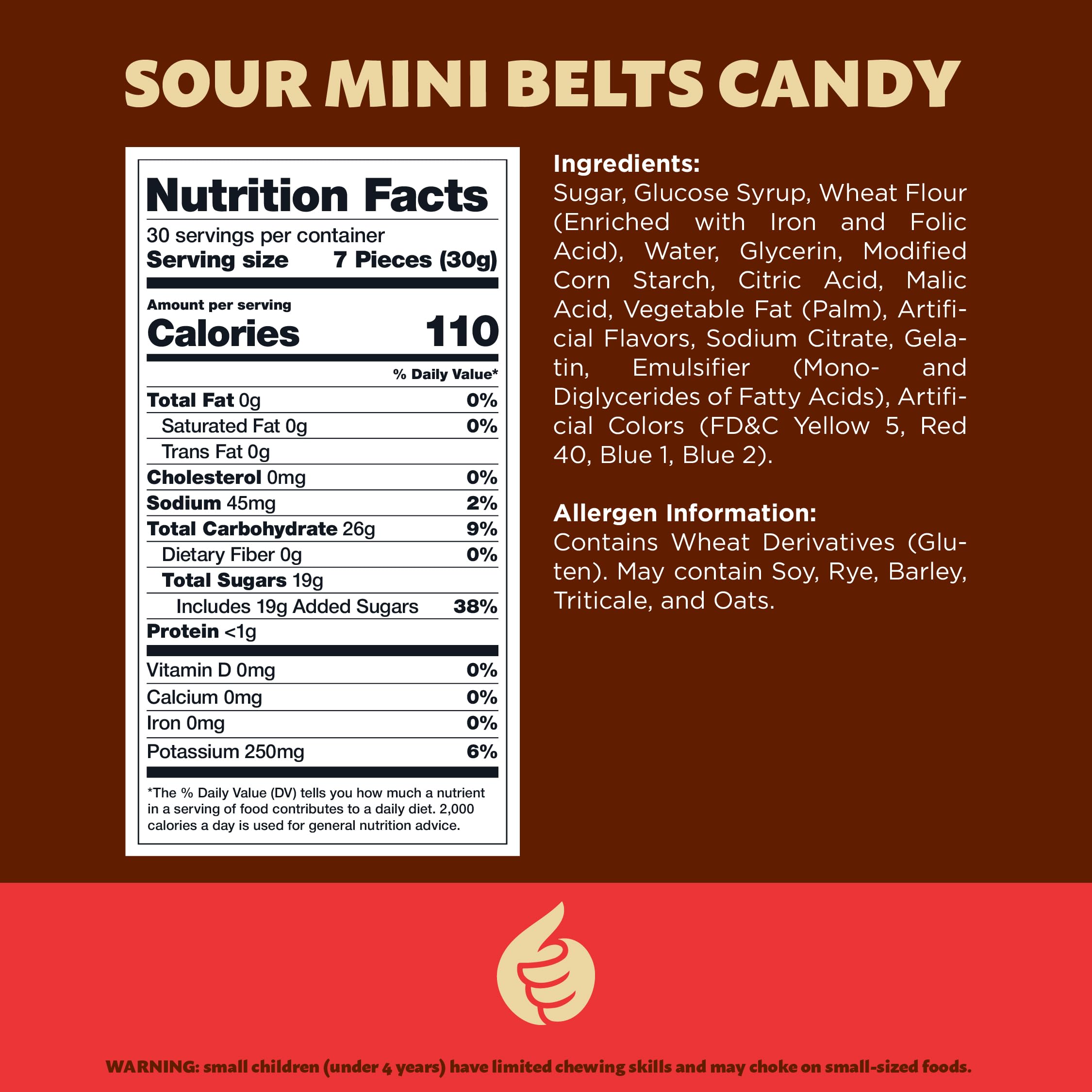 ILIKE! Sour Mini Belts close-up showing sugar-sanded belts with tangy berry notes.