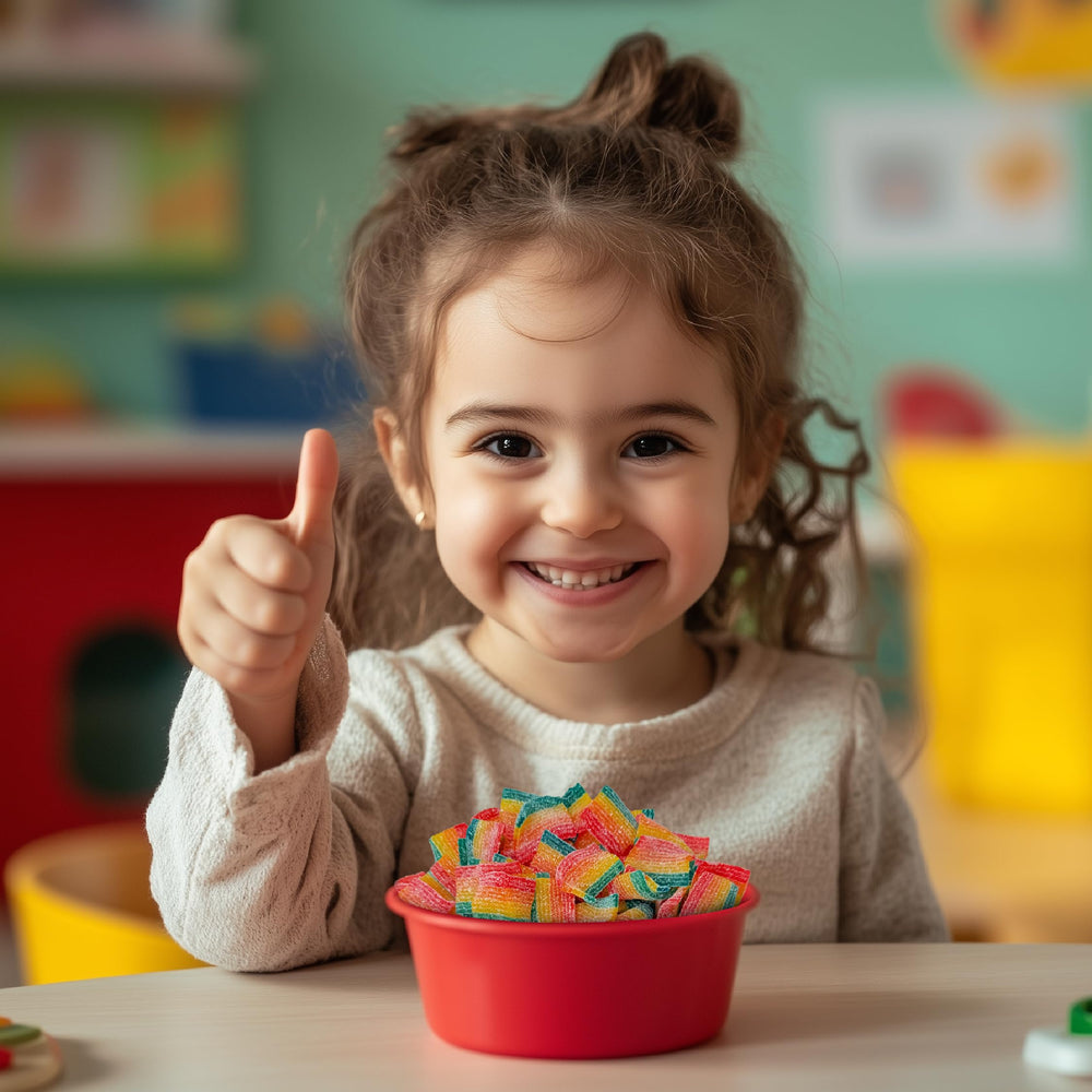 ILIKE! Bite-sized belts ideal for candy bowls, movie nights, or classroom treats.