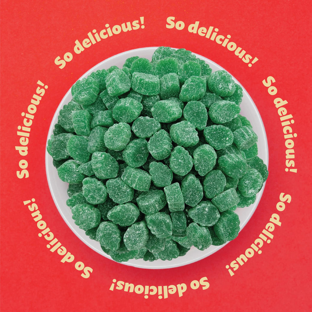 Spearmint jelly candies perfect as wedding or party favors.