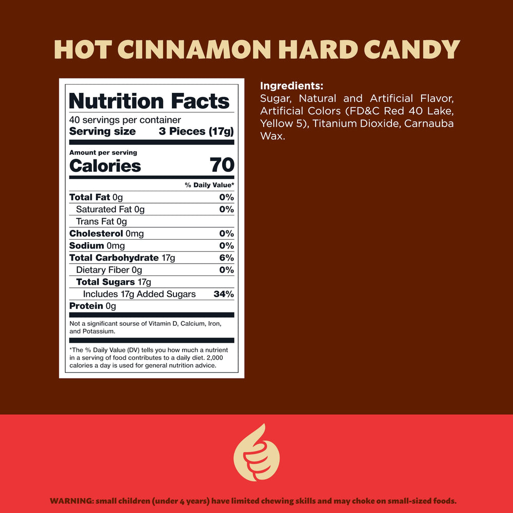 ILike! 120 pieces of cinnamon hard candy perfect for sharing.