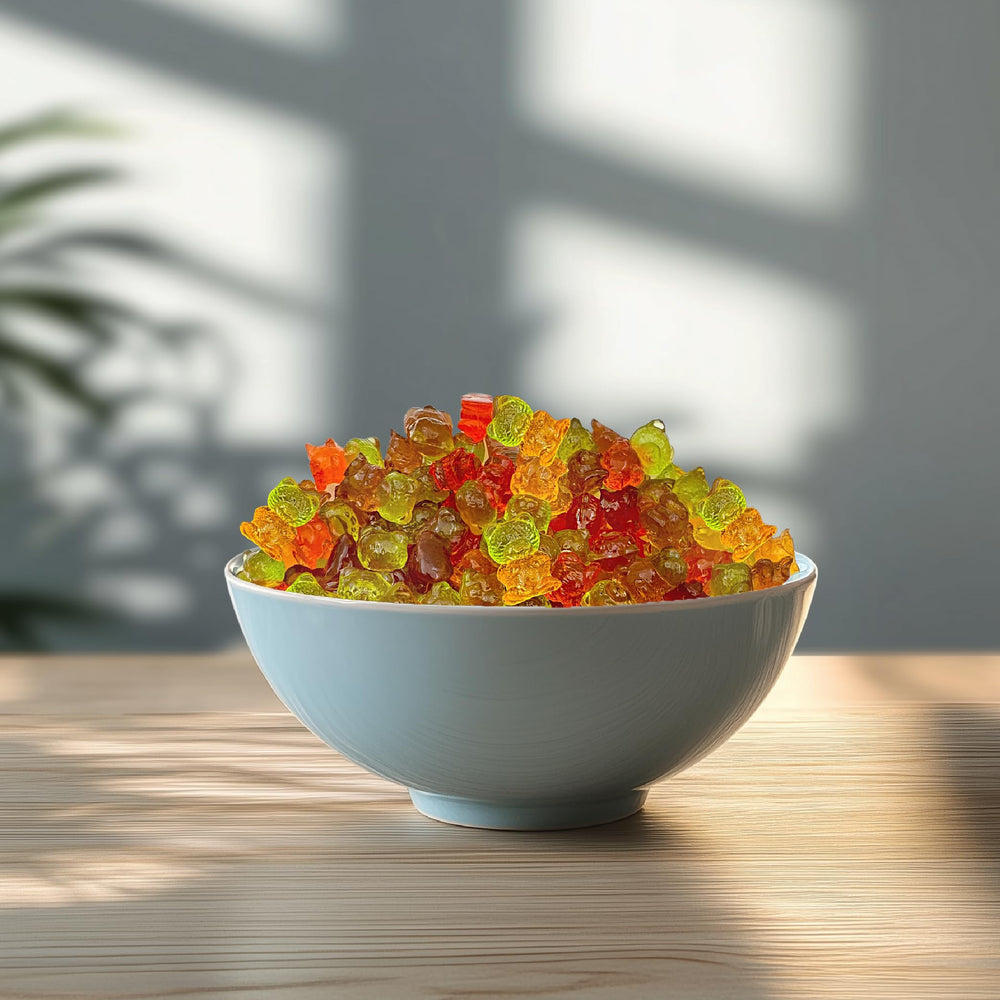 ILIKE! Sugar-Free Gummi Bears in a convenient 1 lb bag for desk snacking.