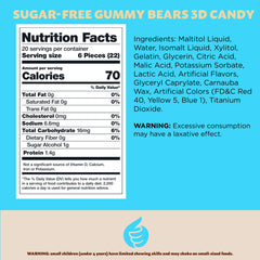 ILIKE! Sugar-Free Gummi Bears in assorted fruit flavors for chewy delight.