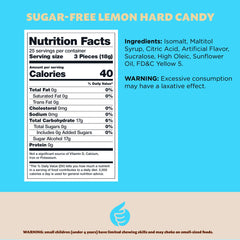 ILIKE! Sugar-Free Lemon Hard Candy close-up of lemony pieces for a refreshing break.