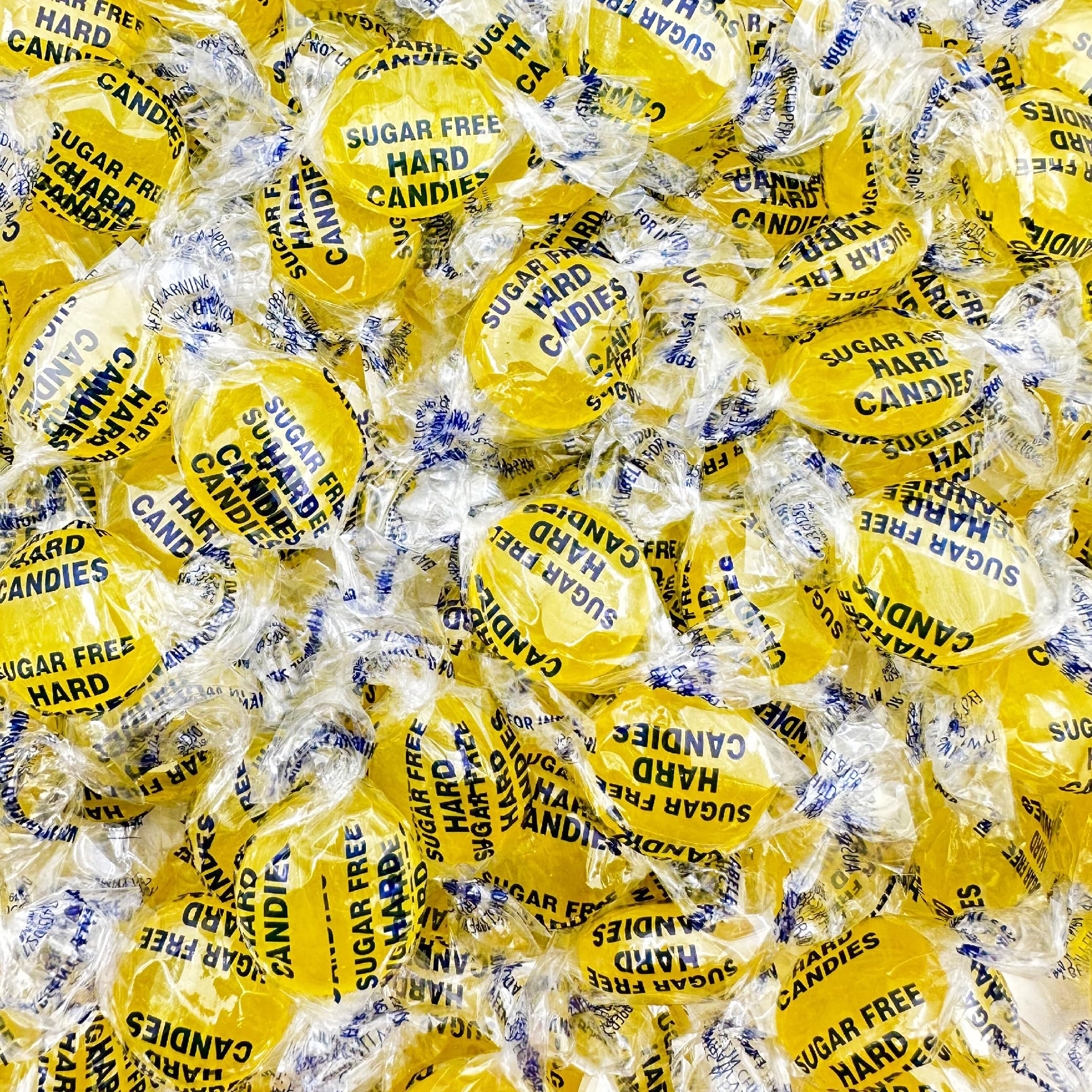 ILIKE! Sugar-Free Lemon Hard Candy front view, bright citrus bite for on-the-go snacking.