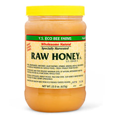 ILIOS Y.S. Bee Farms raw honey jar 22 oz for tea and toast.