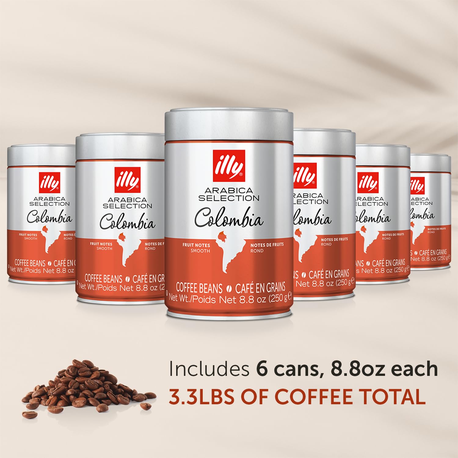 illy 100 percent Arabica beans close-up highlighting premium quality and consistent flavor