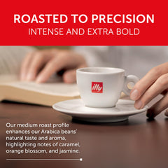 illy 100 percent Arabica beans for high-quality cups