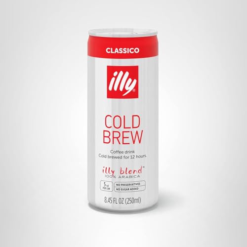 Illy Classico cold brew on ice demonstrates chill versatility for quick caffeine fixes.