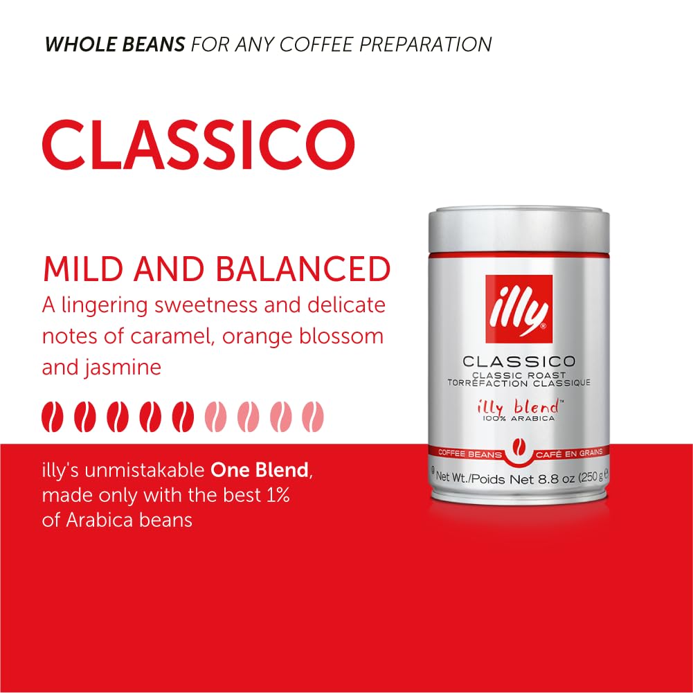 Illy Classico espresso shot illustrating balanced flavor for espresso lovers.