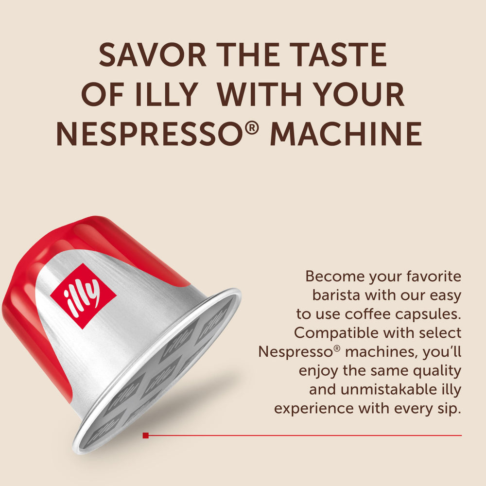 illy Classico notes of caramel, orange blossom, and jasmine