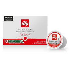 illy Classico roast coffee pod caramel flavor ready for a smooth, balanced cup