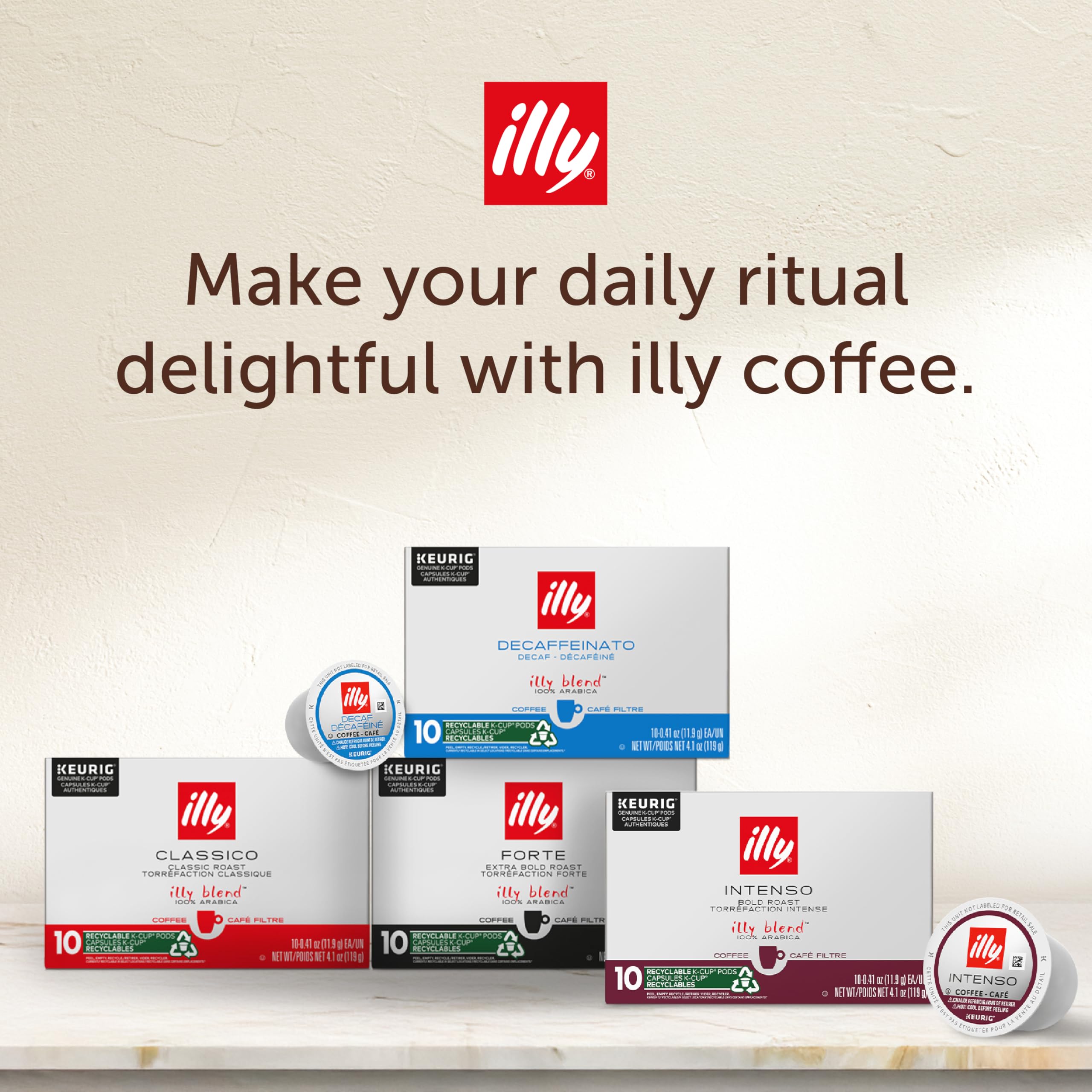 Brewed Illy coffee in a cup with crema showcasing bold aroma.