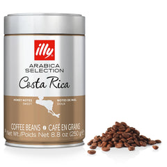 illy Costa Rica medium roast whole bean coffee ready to grind for a fresh morning brew.