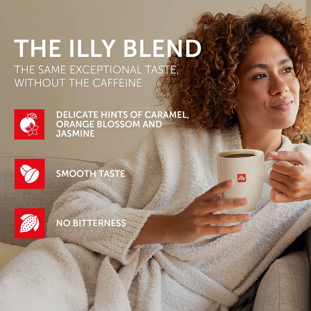 illy decaf K-Cup pressurized can packaging preserves freshness and aroma