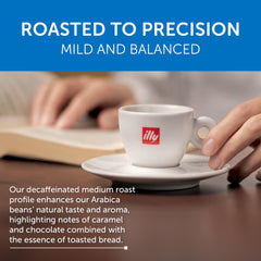 illy espresso cup steaming demonstrates a balanced, enjoyable medium roast.