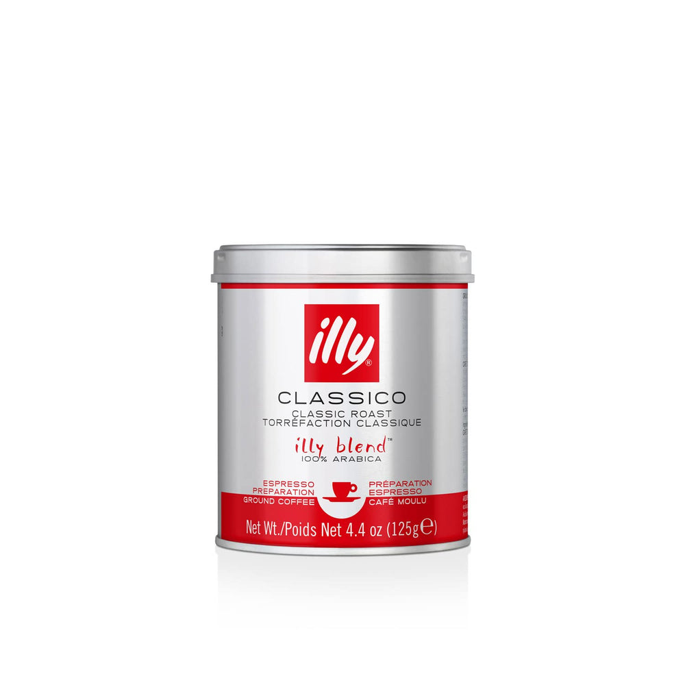 Illy Classico beans highlight premium Arabica for balanced flavor.
