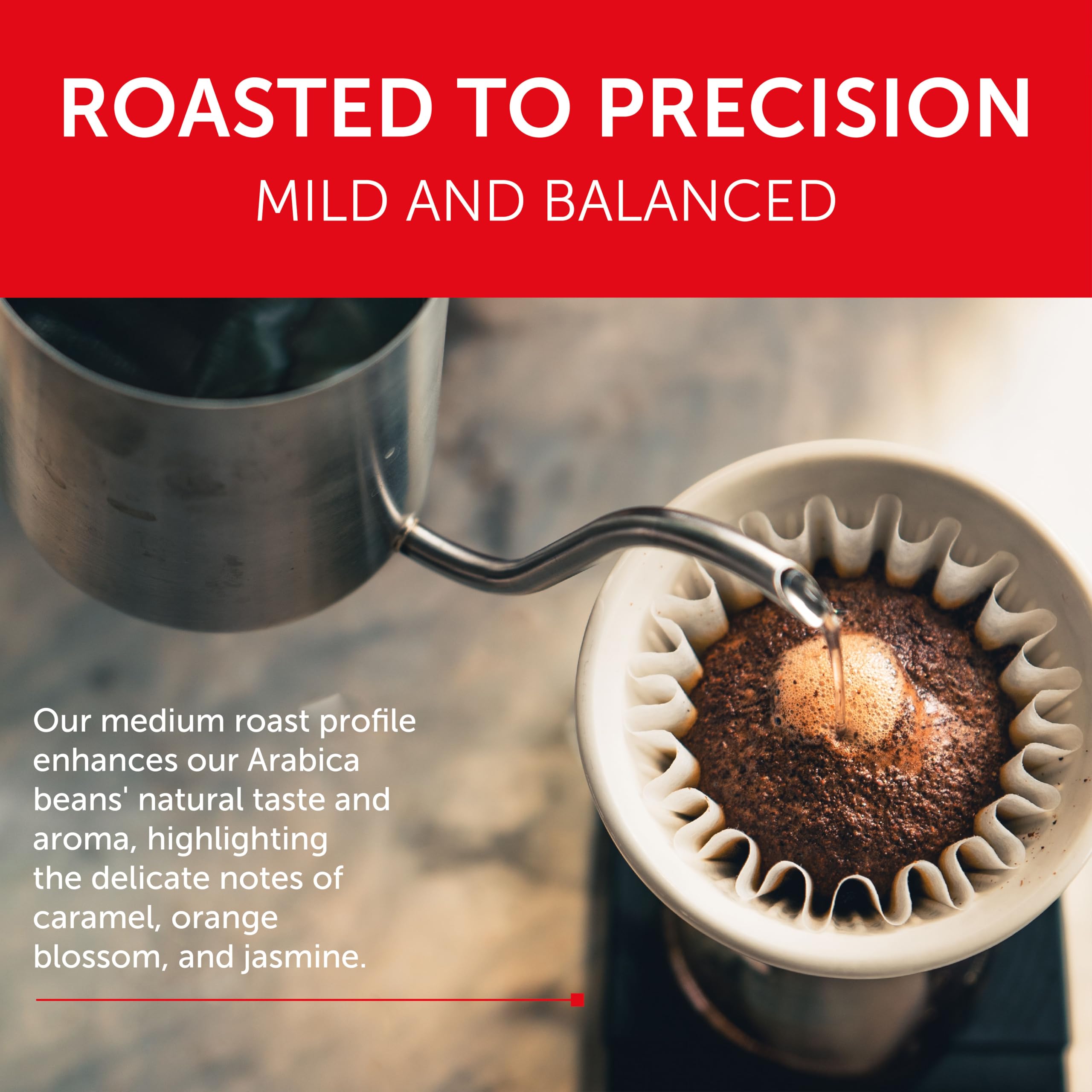 Illy Classico ground coffee aroma notes of caramel, orange blossom, jasmine