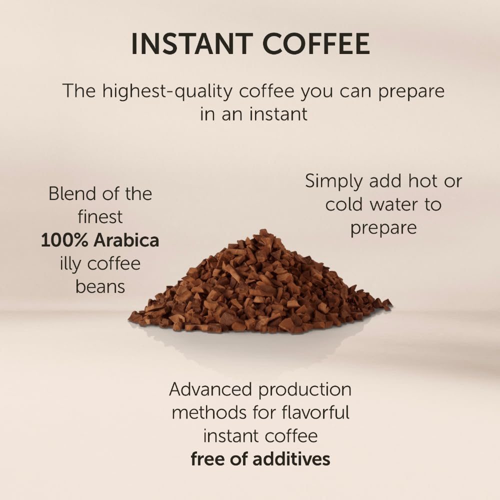 illy Instant Coffee Classico brew-ready cup prepared in minutes