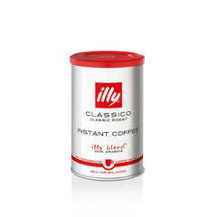 illy Instant Coffee Classico can-front showing the coffee's rich aroma and ready-to-use format