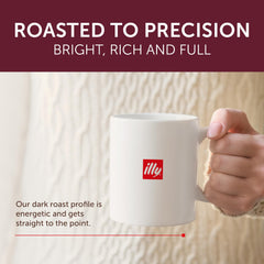 Illy K-Cup pod close-up showing Arabica bean quality for rich flavor.