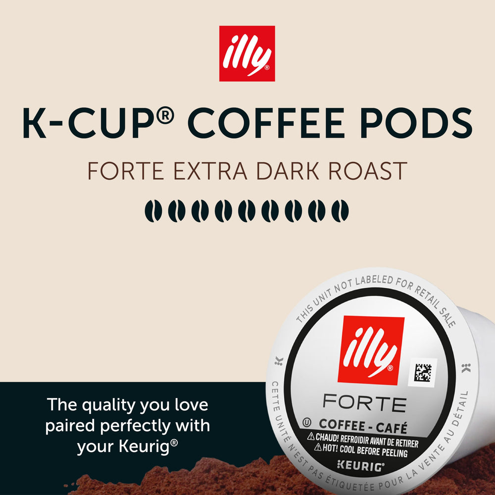 illy K-Cup pod dispensing into cup shows Keurig compatibility and convenience