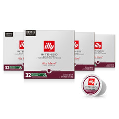 Illy k-cup pod intenso dark roast for Keurig machines delivering bold cocoa notes