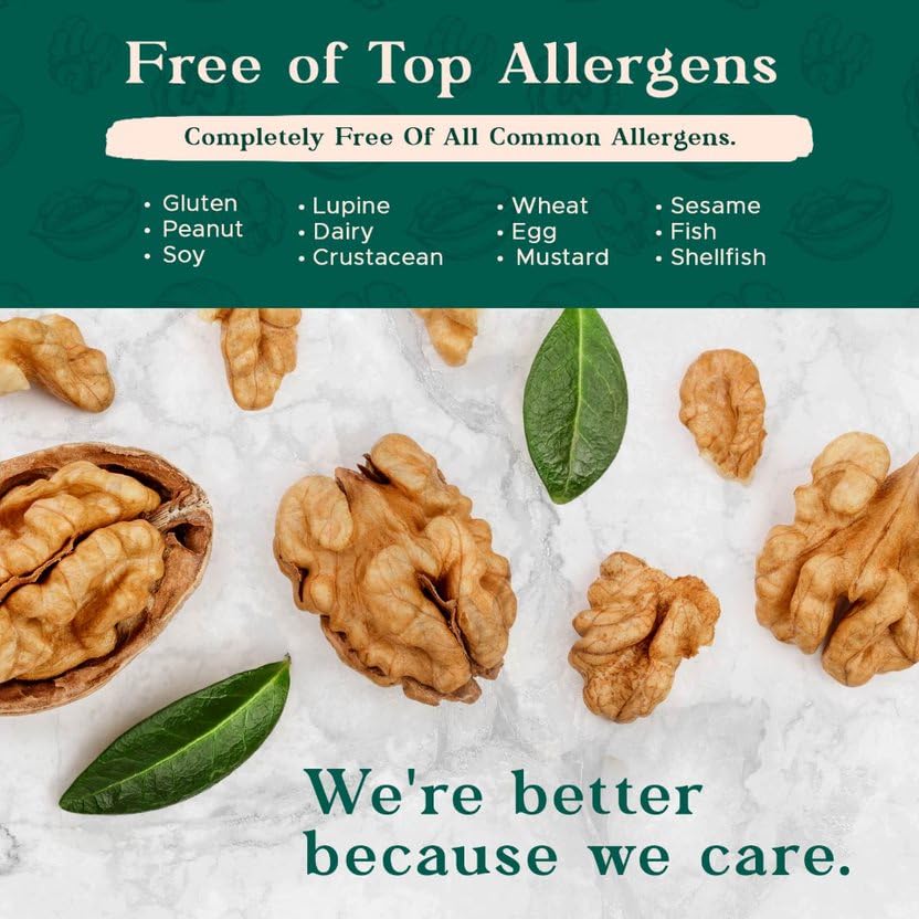 I'm A Nut gluten-free and peanut-free walnuts for safe snacking.