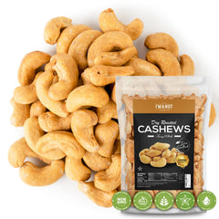 I'm A Nut oven-dry roasted cashews with sea salt for a savory, crunchy snack