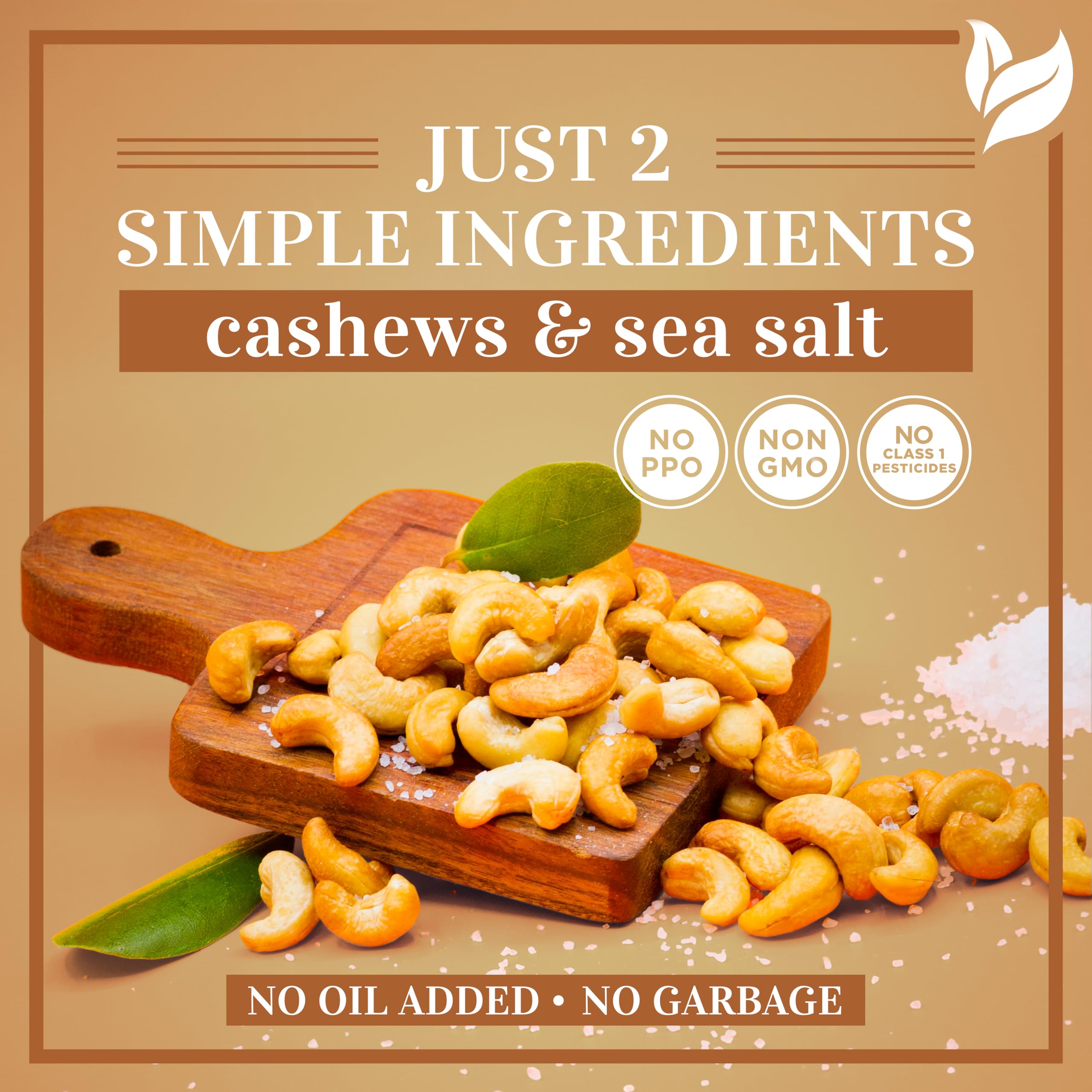 I'm A Nut resealable bag cashews maintain freshness between servings