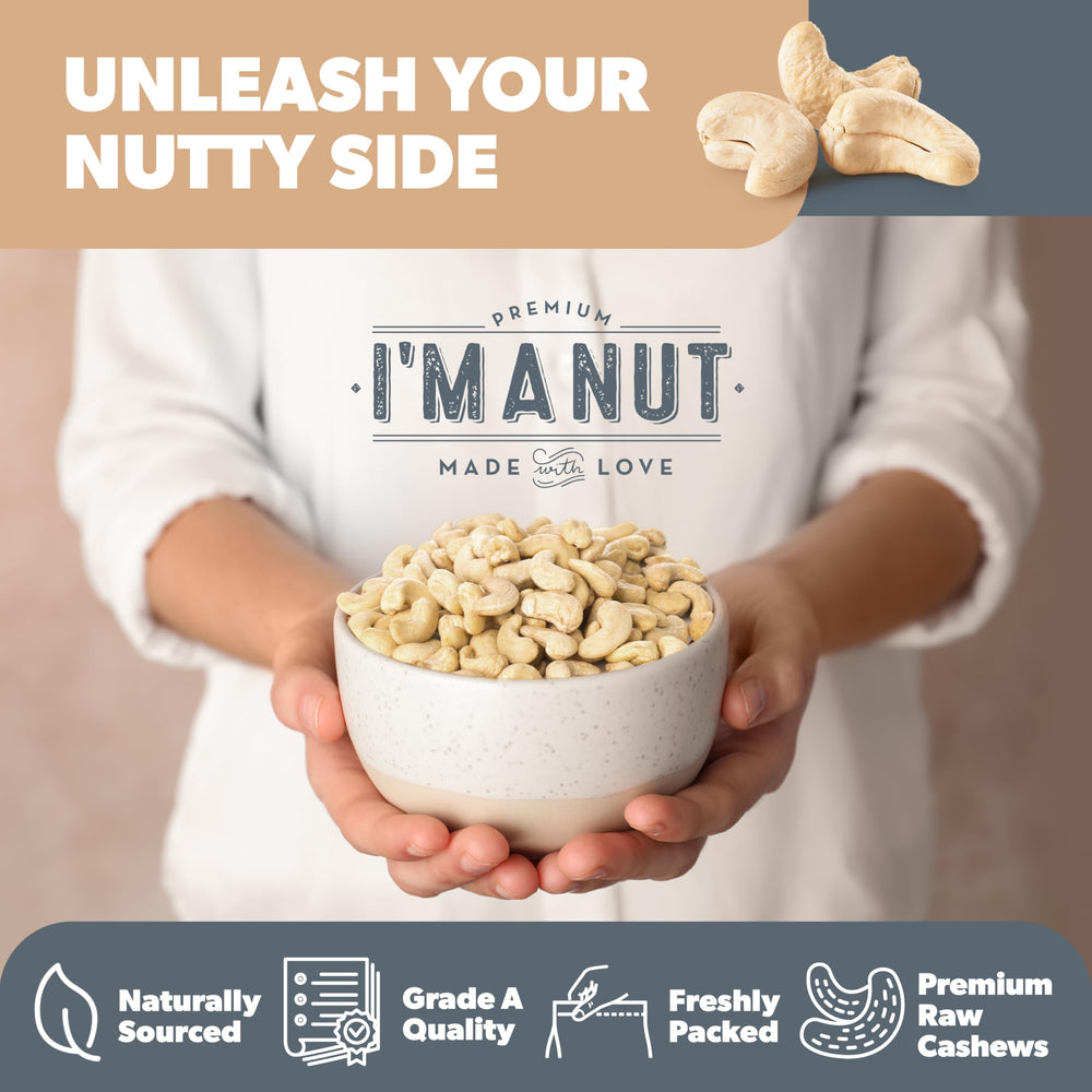 I'm A Nut cashews used in vegan baking, rich and creamy.