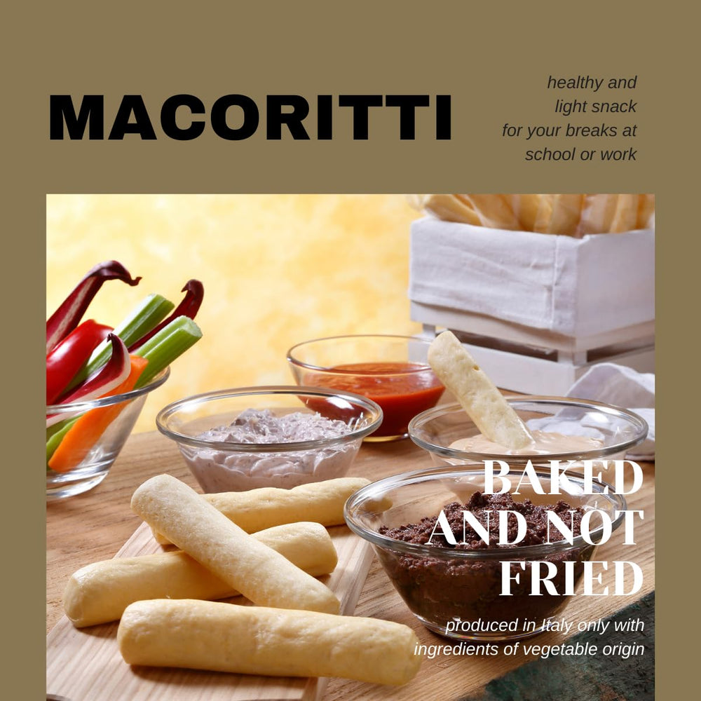 I Macoritti MAXI Breadsticks: Non-GMO and preservative-free choice.