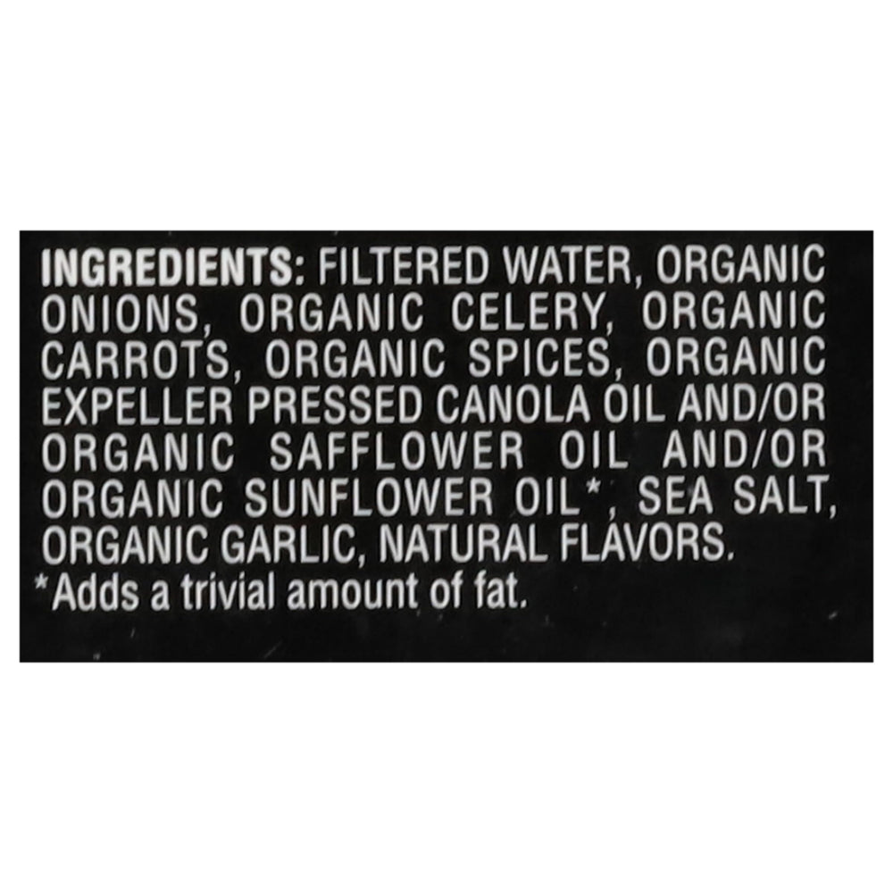 Imagine broth simmer image emphasizes vegetable-forward flavor for hearty vegan dishes.