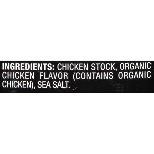 Imagine Chicken Bone Broth 32 oz ingredients closeup showing gluten free protein