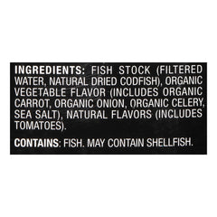 Imagine Foods seafood stock pot simmering to infuse aroma and deep flavor.