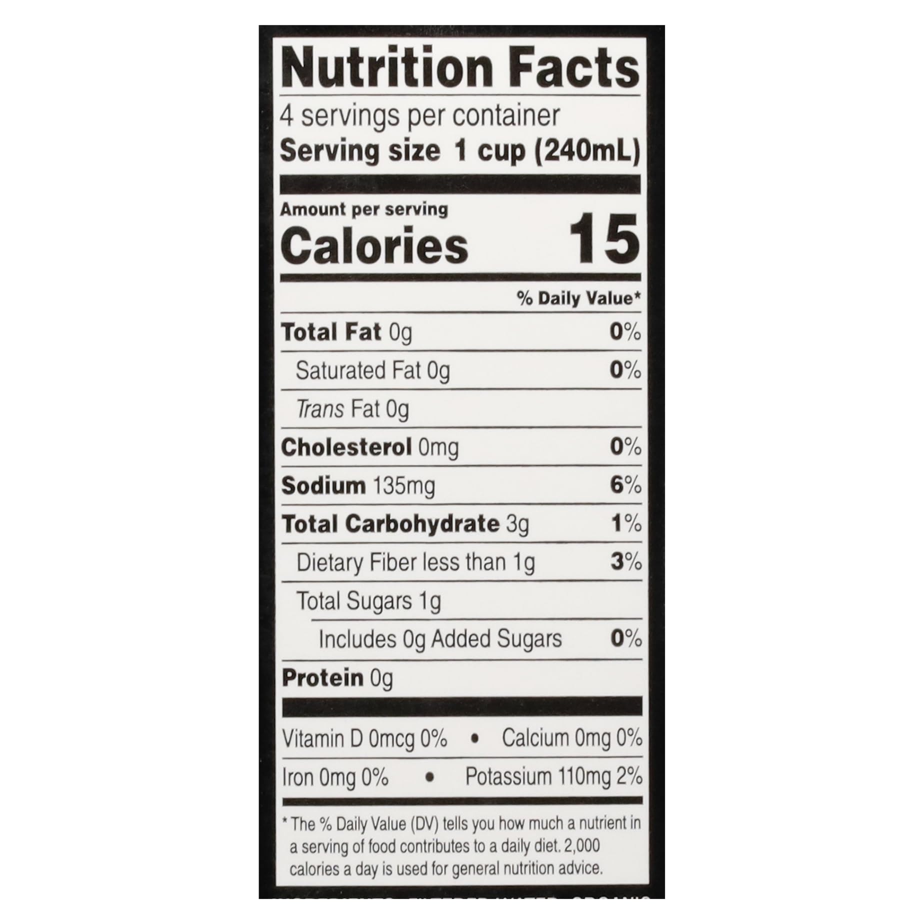 Imagine Low Sodium Organic Vegetable Broth ingredients close-up highlight fresh produce