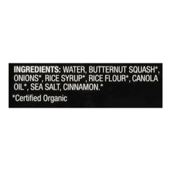 32 oz carton of Imagine Organic Butternut Squash Soup with cinnamon hint on label.