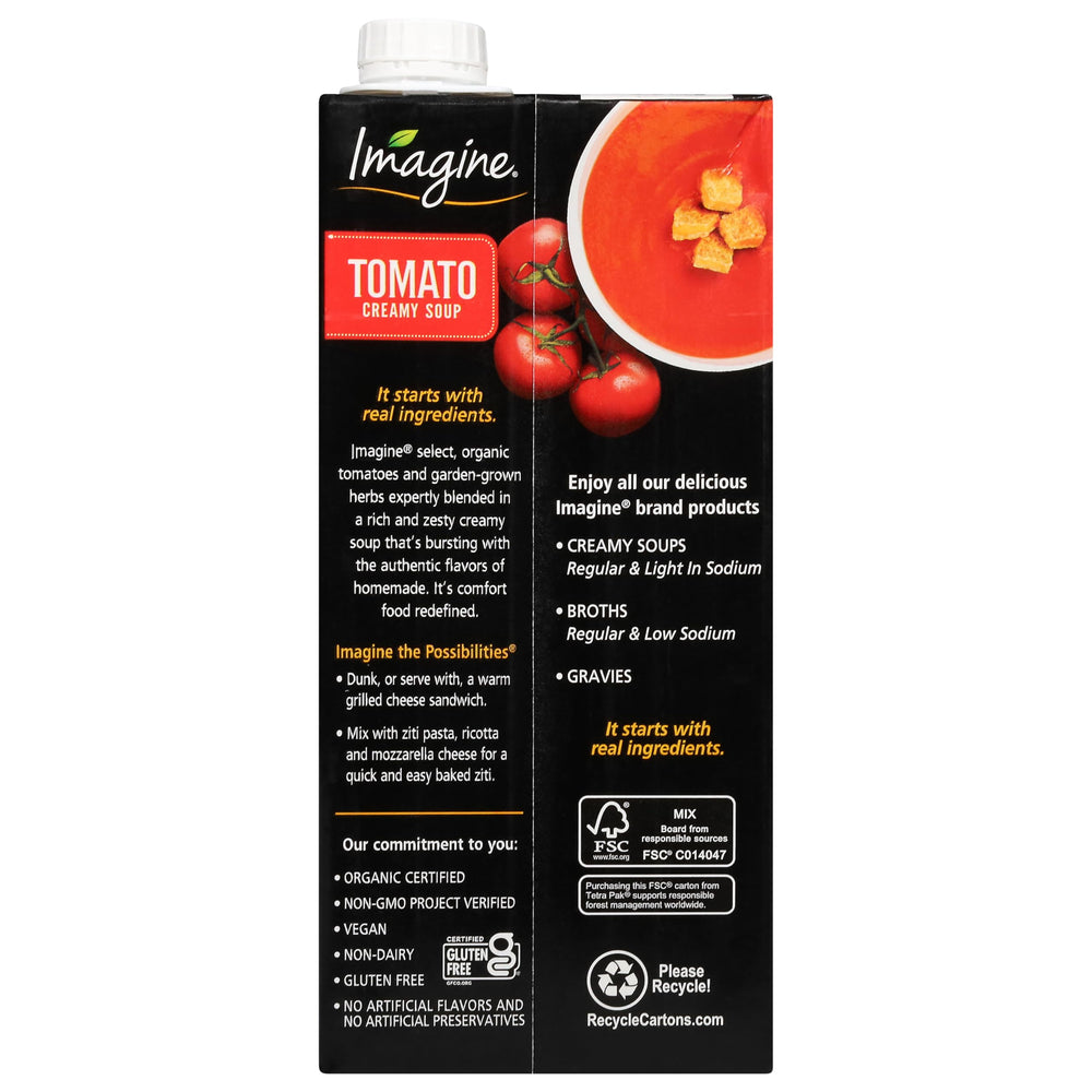 Ingredients shot showing organic tomatoes and herbs in the carton, ready to use.
