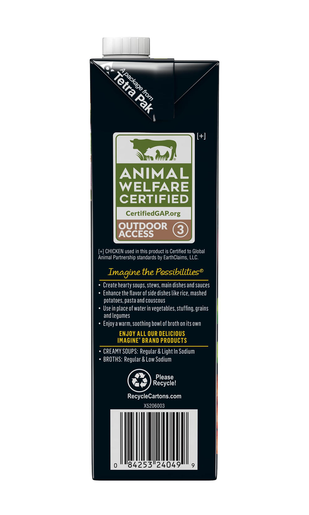 Imagine Organic Free Range Chicken Broth simmers in a pot releasing rich aroma.