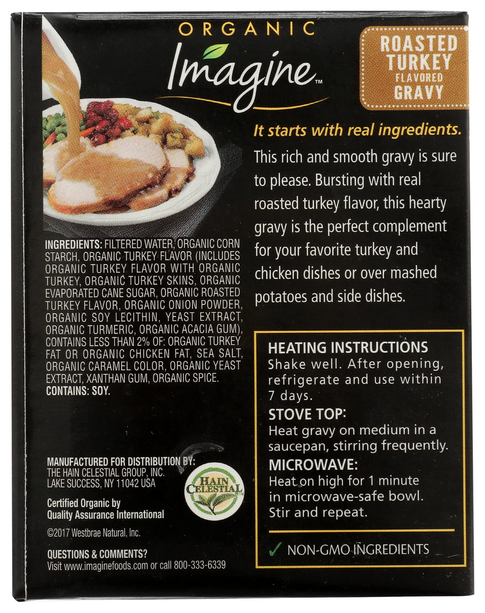 Imagine Roasted Turkey Gravy served with sides to elevate your roast.