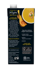 Pouring Imagine soup into a bowl to reveal smooth, comforting texture.