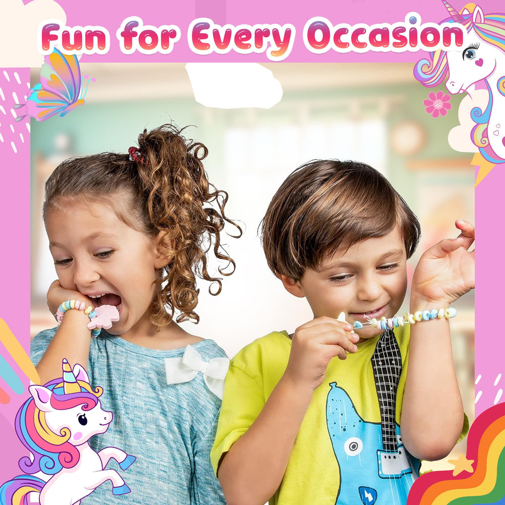 Imagine Splash Unicorn Candy Bracelet wrist-fit design for kids and adults.