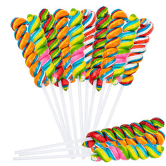 Imagine Splash Rainbow Twisty Pops 40-pack, perfect for party favors