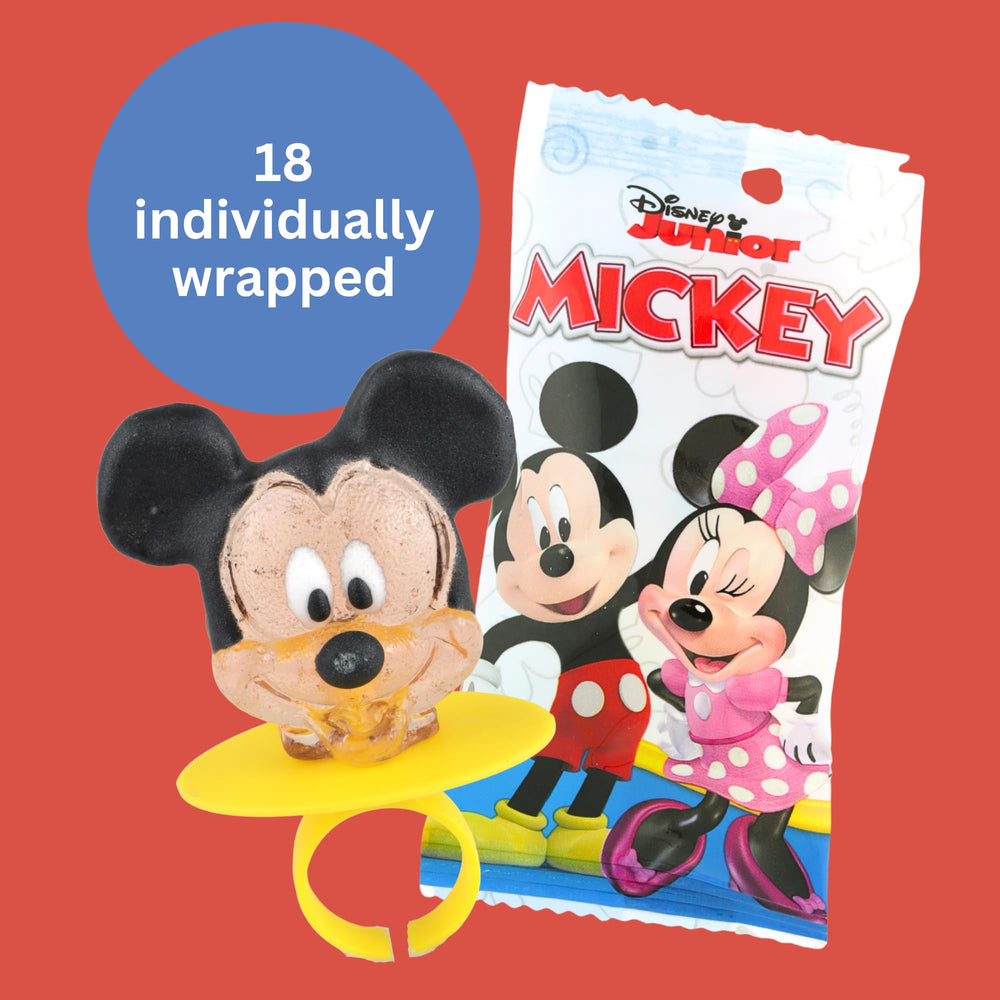 Imaginings 3 Disney Junior lollipop rings, individually wrapped for easy handling.